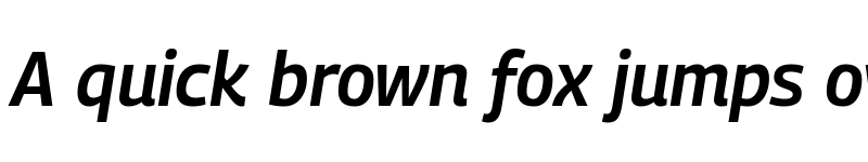 Preview of Georama SemiBold Italic font