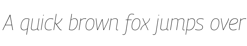 Preview of Georama Thin Italic font