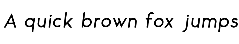 Preview of George Rounded Italic font