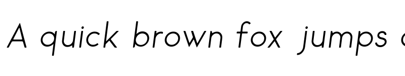 Preview of George Rounded Light Italic font