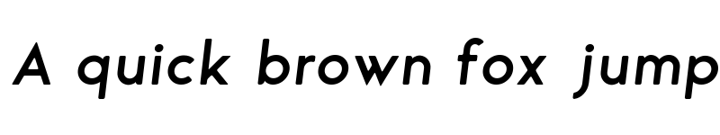 Preview of George Rounded Semibold Italic font