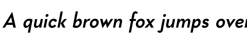 Preview of Geraldton Bold Italic font