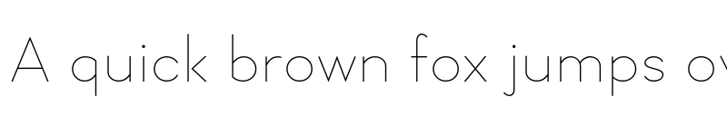 Preview of Geraldton Thin font