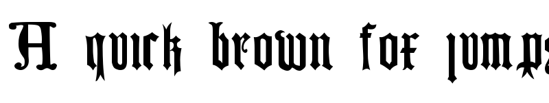 Preview of German Blackletters, 15th c. Regular font