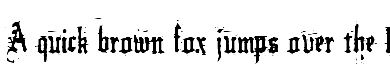 Preview of German Underground Regular font