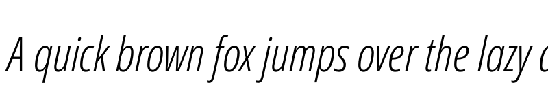 Preview of Germano Italic font