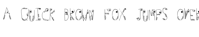 Preview of Germs Monsters font