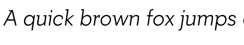 Preview of Getho Light Italic font