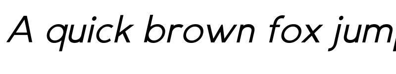 Preview of Gexo Sans Demo Italic font