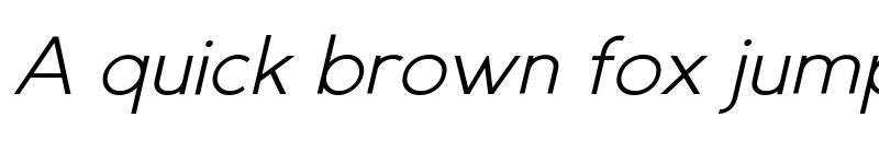 Preview of Gexo Sans Light Italic font