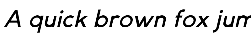 Preview of Gexo Sans Medium Italic font