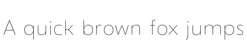 Preview of Gezart ExtraThin font