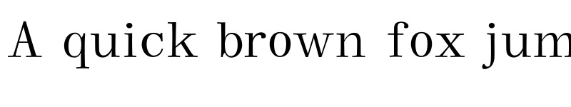 Preview of GFS Bodoni Regular font
