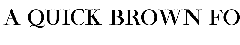 Preview of GFS Fleischman Regular font