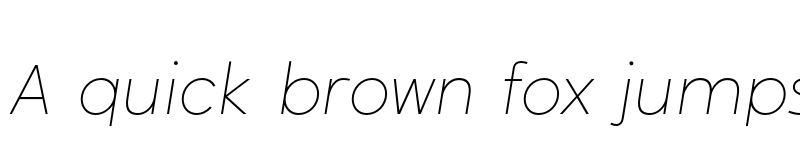 Preview of Ghino Thintalic font