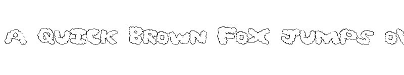 Preview of GhostClouds Regular font