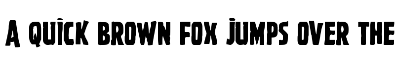 Preview of Ghoulish Intent Caps Shift Regular font