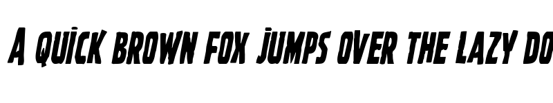 Preview of Ghoulish Intent Condensed Italic Condensed Italic font