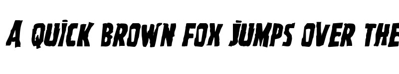 Preview of Ghoulish Intent Mangled Italic Italic font