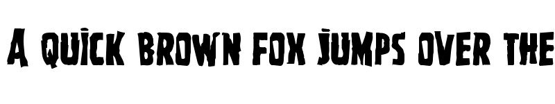 Preview of Ghoulish Intent Mangled Regular font