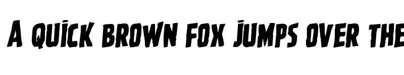 Preview of Ghoulish Intent Rotalic Italic font