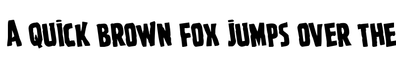 Preview of Ghoulish Intent Rotated Regular font