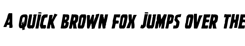 Preview of Ghoulish Intent Shift Italic Italic font