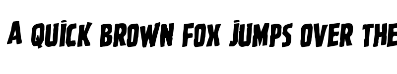 Preview of Ghoulish Intent Shift Rotalic Italic font