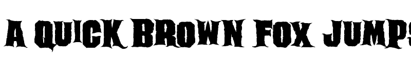 Preview of Ghoulish Regular font