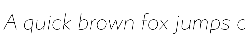 Preview of Gibbs Thin Italic font