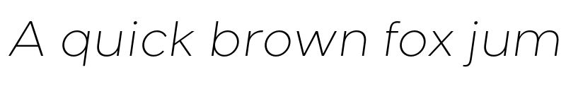 Preview of Giga Sans Extra Light Italic font