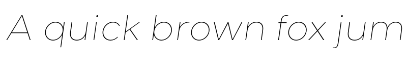 Preview of Giga Sans Thin Italic font