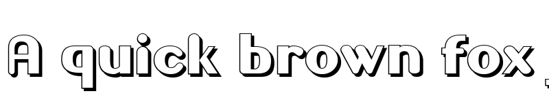 Preview of Gilgongo Ombre Regular font