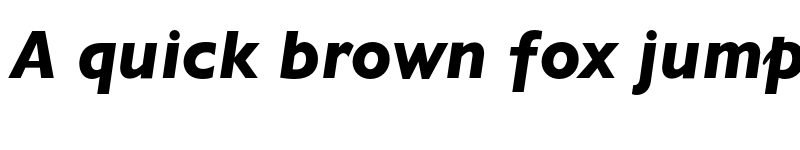 Preview of Gill Sans Heavy Italic font