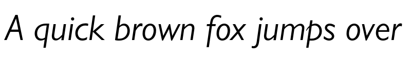 Preview of Gill Sans Italic font