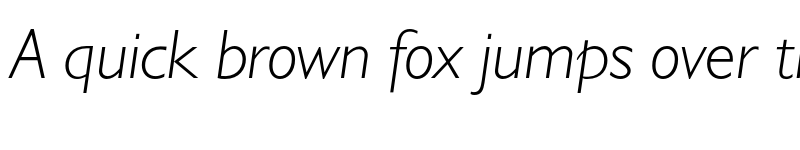 Preview of Gill Sans Light Italic font