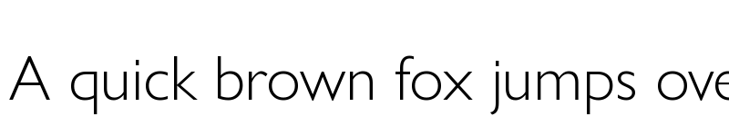 Preview of Gill Sans Nova Light font