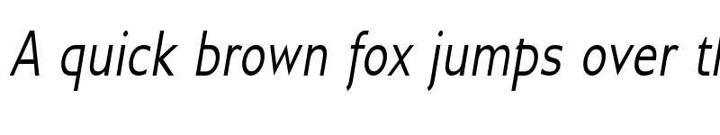 Preview of Gillius ADF Cond Italic font