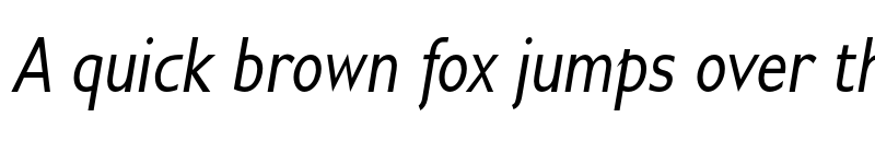 Preview of Gillius ADF No2 Cond Italic font