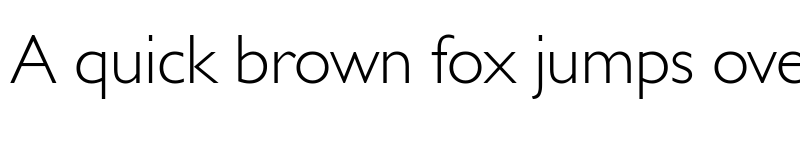 Preview of GillSansMTPro-Light ? font