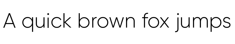 Preview of Gilroy Light font