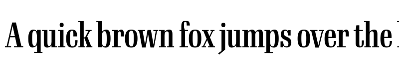 Preview of Gimlet Display Compressed Medium font