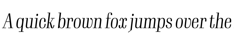 Preview of Gimlet Display Condensed Light Italic font