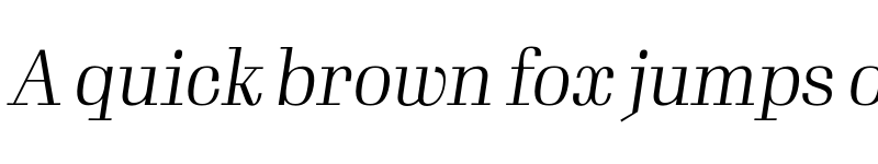 Preview of Gimlet Display Light Italic font