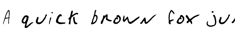 Preview of Gimp Scribble Regular font