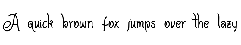 Preview of Gingerbread Regular font