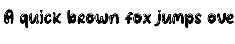 Preview of Gingies Bubble Regular font