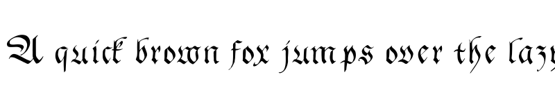 Preview of GingkoFraktur Regular font