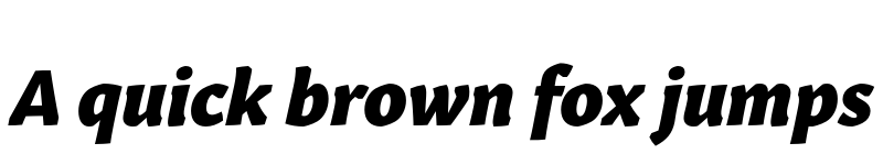 Preview of Gitan Latin Extrabold Italic font