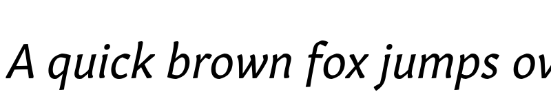 Preview of Gitan Latin Italic font